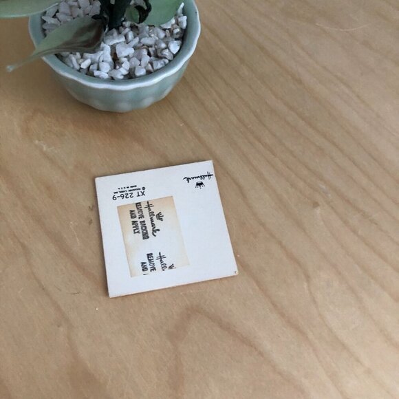 Vintage Hallmark Glass Bonsai Cherry Blossom Tree - Picture 3 of 5